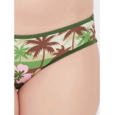 Clovia - Green Nylon Printed Womens Bikini ( Pack of 1 ) - None