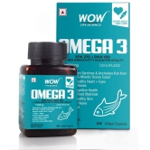 WOW Life Science Omega-3 1500mg Capsules with Fish oil - EPA 270 + DHA 180 Enriched - 60 Capsule