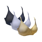 Tkeshto Cotton Everyday Bra - Multi Color - 34