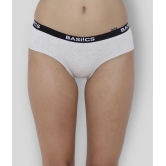 BASIICS By La Intimo Cotton Womens Bikini Panties ( White ) - None