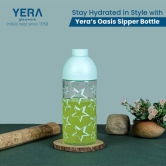 Yera Sipper Oasis 550 ML Glass Bottle with Plastic Dual Cap | 1 Pc