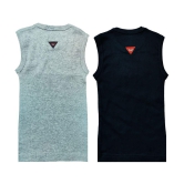 HAP Boys Multicolor Printed Vest | Tank top |Sleeveless Tshirt - Pack of 2  /Any Colour - None