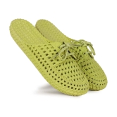 Aadi Lime Green Womens Toe Covered Flip Flop - None