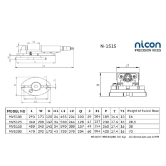 Nicon Precision Milling Machine Vice Swivel Base-Code N-151s-150mm