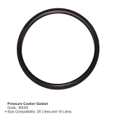 Prestige Aluminium Pressure Cooker Gasket- PR60003 | 16 and 20 Litres | Black | 1 Pc