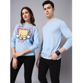 The Dry State - Blue Cotton Regular Fit Couple T-Shirt