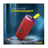 CYOMI CY 629 10 W Bluetooth Speaker Bluetooth v5.0 with USB,SD card Slot Playback Time 4 hrs Red - Red