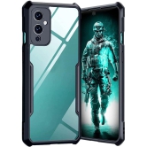 NBOX Bumper Cases Compatible For TPU Glossy Cases Oneplus 9 ( Pack of 1 ) - Transparent