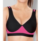 Dermawear Multi Color Poly Cotton Color Blocking Sports Bra - 36C