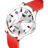 Abrexo Red Silicon Analog Mens Watch