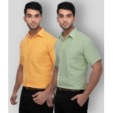 DESHBANDHU DBK - Multicolor Cotton Regular Fit Mens Formal Shirt (Pack of 2) - None