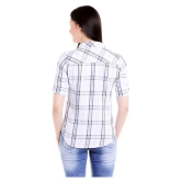 Campus Sutra - White Cotton Womens Shirt Style Top ( Pack of 1 ) - None