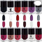 Revson Nail Lacquer | 6 ml | Long-Lasting, Glossy Nail Polish | Fast Drying, Chip Resistant For Women (Pack of 12)(M-jassy7000)