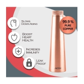 Milton Copper Delight 1000 Water Bottle, 1 Piece, 1.01 Litre, Copper | 100% Leak Proof | Office Bottle | Gym Bottle | Yoga Bottle | Home | Kitchen | Hiking | Treking Bottle | Travel Bottle -