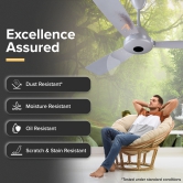 Ecowind Pro BLDC Motor Ceiling Fan with Remote, 1.2 m, Pearl White, 5 Star, Anti-Dust