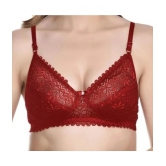 Kiran Enterprises Red Net Non Padded Womens Everyday Bra ( Pack of 2 ) - None