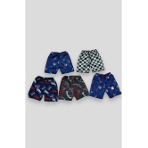 KIDS Baby Boy & Baby Girl Unisex Printed Imported Fabric Bermuda Shorts Pack of 5 - None