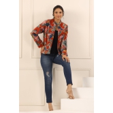 Printed women velvet jacket-L