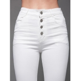 Miss Chase - White Denim Skinny Fit Womens Jeans ( Pack of 1 ) - None