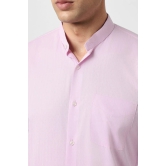 Men Pink Slim Fit Formal Full Sleeves Formal Shirt