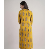 MAUKA - Yellow Rayon Womens Straight Kurti ( Pack of 1 ) - None