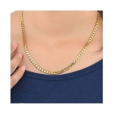 AanyaCentric 22inches Long Gold Plated Chain for Men Women Girls Boys - None