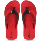 G Best Red Mens Thong Flip Flop - None