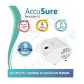 AccuSure SL Nebulizer Compressor Machine for Kids & Adult with Mouth Piece and Mask(White)