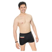 Goodluck Black Cotton Lycra Trunk - 30