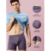 Lux Cozi - Purple Cotton Mens Trunks ( Pack of 3 ) - None