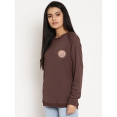 Women Wild Journey Burgundy Solid Sweatshirt-M