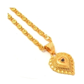 Jewar Mandi New Design Gold Plated Locket/Pendant with Link Chain Daily use for Men, Women & Girls, Boys - Golden