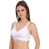 Eves Beauty Women Full Coverage Non Padded Bra-32D / Skin / Cotton Blend