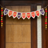 Indigifts Traditional Shubh Deepawali Art Handmade Door Bandarwal toran for Home Door Home Dcor Hangings Decoration Set of 1