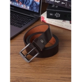 samtroh - Brown Leather Mens Casual Belt ( Pack of 1 ) - None