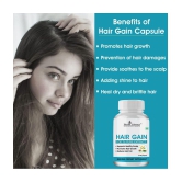 Herbs Library Hair Gain, Herbal Supplement For Hair Growth, 60 Capsules Each (Pack of 2)