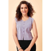 Glomee - Purple Cotton Women's Regular Top ( Pack of 1 ) - None