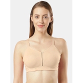 Jockey ES27 Wirefree Non Padded Super Combed Cotton Elastane Full Coverage Minimizer Bra-Light Skin - None