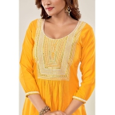 Glomee - Yellow Viscose Womens Tunic ( Pack of 1 ) - None