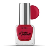 RENEE Mattitude Nail Paint- Salsa Red, Quick Drying, Matte Finish, Long Lasting, 10ml