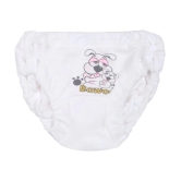 GIRLS PANTY PRINTED WHITE PACK OF 6 - None