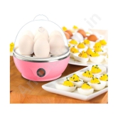 NK STORE Unique Mini Electronic Egg Boiler Poacher and vegetable steamer 7 Egg Cooker(Pink)