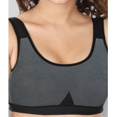 Dermawear Multi Color Poly Cotton Color Blocking Sports Bra - 2XL