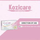 Kozicare Skin Lightening Soap - Pack of 6 | Enriched with Kojic Acid & Vitamin C Sabun Soap | Anti-Aging & Sun Protection | Glowing Skin | Moisturizing Bath Soap for Men & Women-Kozicare Skin Lig