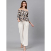 Oxolloxo Multicoloured Animal Print Off-Shoulder Bardot Top