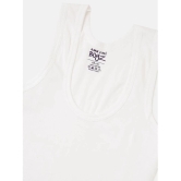 Lux Cozi - White Cotton Solid Boys Vest ( Pack of 3 ) - None