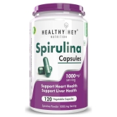 HEALTHYHEY NUTRITION Spirulina 120 Veg Capsules 1000mg Per Serving Capsule 1000 mg