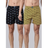 Joven Black Cotton Mens Boxer- ( Pack of 2 ) - None