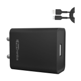 Portronics - USB 2.4A Wall Charger - Black