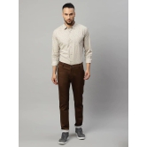 Rodamo  Men Brown Slim Fit Trousers